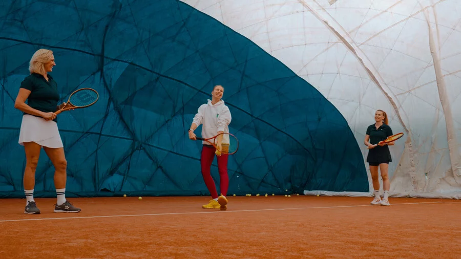 Tenisový trénink s Andreou Hlaváčkovou